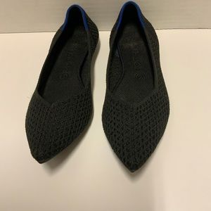 Rothy's The Point Flats Washable Slip On Shoes Salt Honey comb Size 10